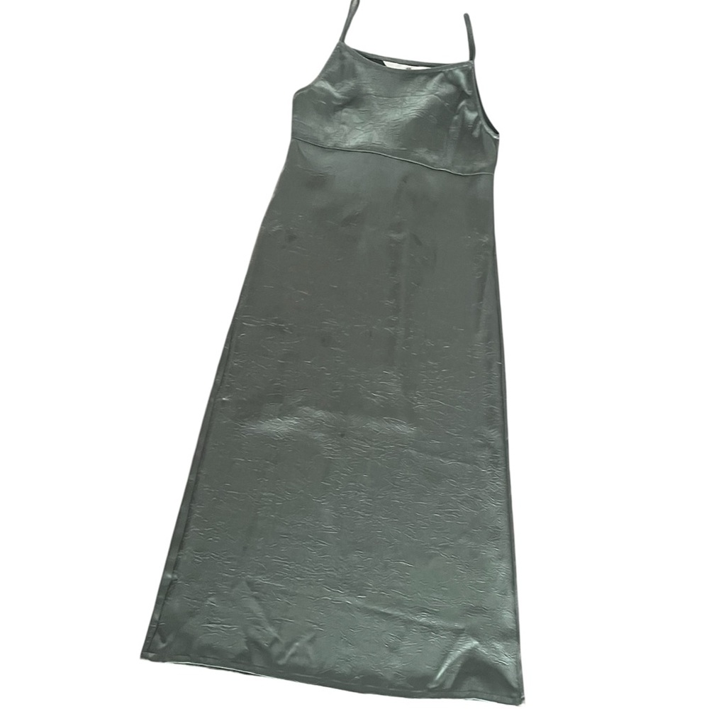 H&M Slip Dress in Olive Green